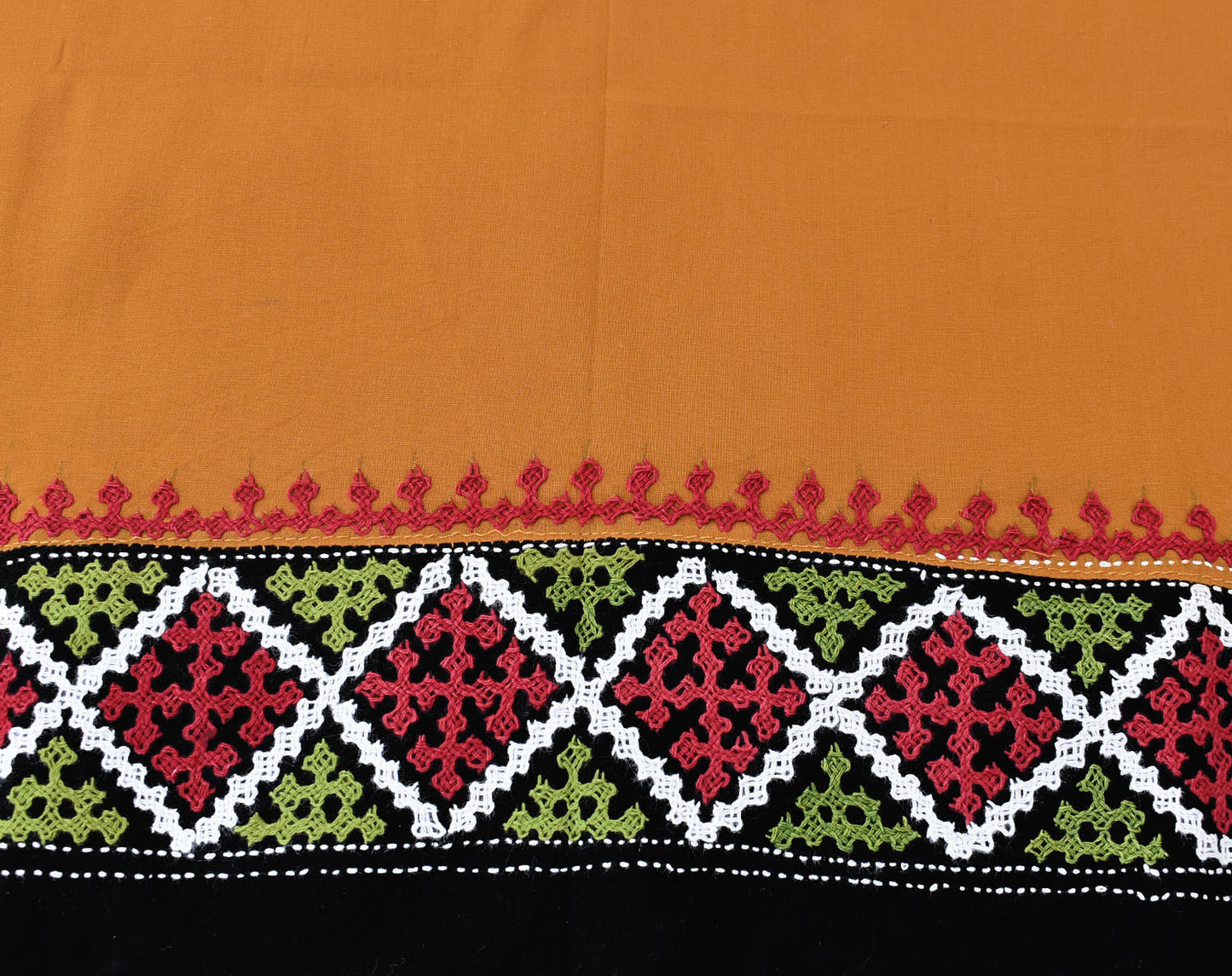 Cotton Blouse fabric with Bengal Hand Embroidery work