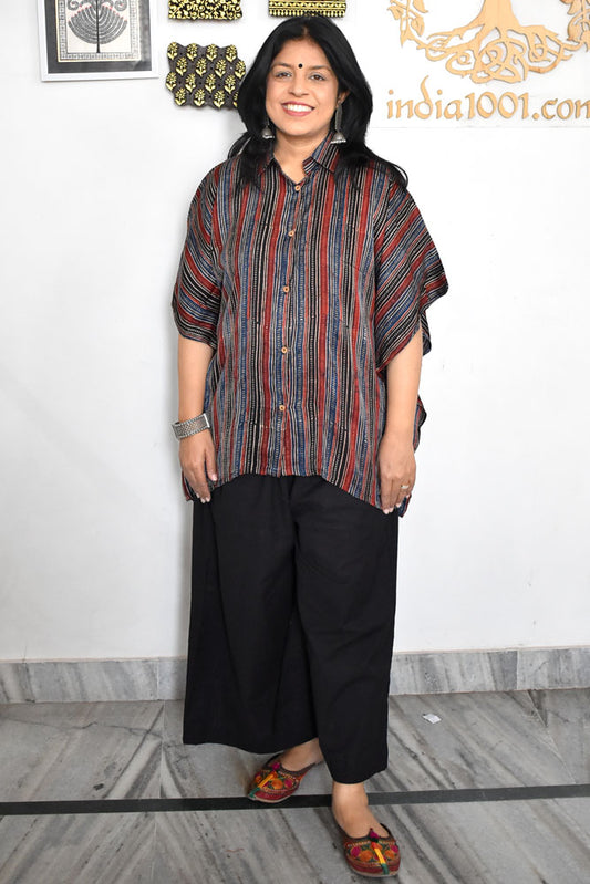 Beautiful Ajrakh Modal Silk Shirt size - 38 - 44