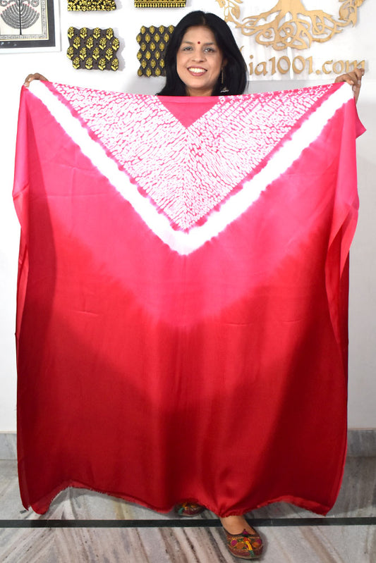 Hand crafted Nui Shibori Tie & Dye Modal Silk Fabric - 2.5 mtrs