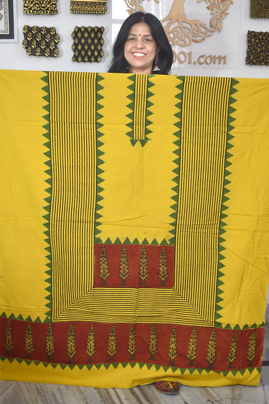 Designer Ajrakh cotton kurta/Kaftan fabrics