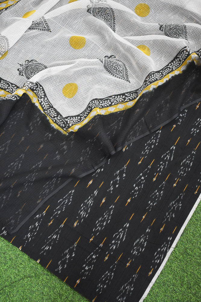 Elegant Kota Doria ( cotton) dupatta &  Ikkat kurta