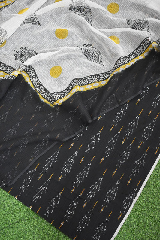 Elegant Kota Doria ( cotton) dupatta &  Ikkat kurta
