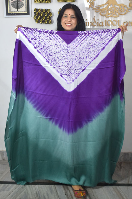 Hand crafted Nui Shibori Tie & Dye Modal Silk Fabric - 2.5 mtrs