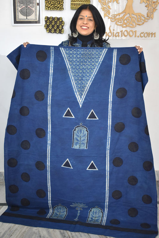 Designer Ajrakh cotton kurta/Kaftan fabrics