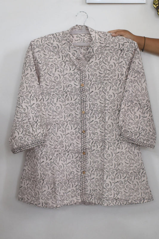 Beautiful Hand Block Printed Bagh cotton Short kurta/Top - 44