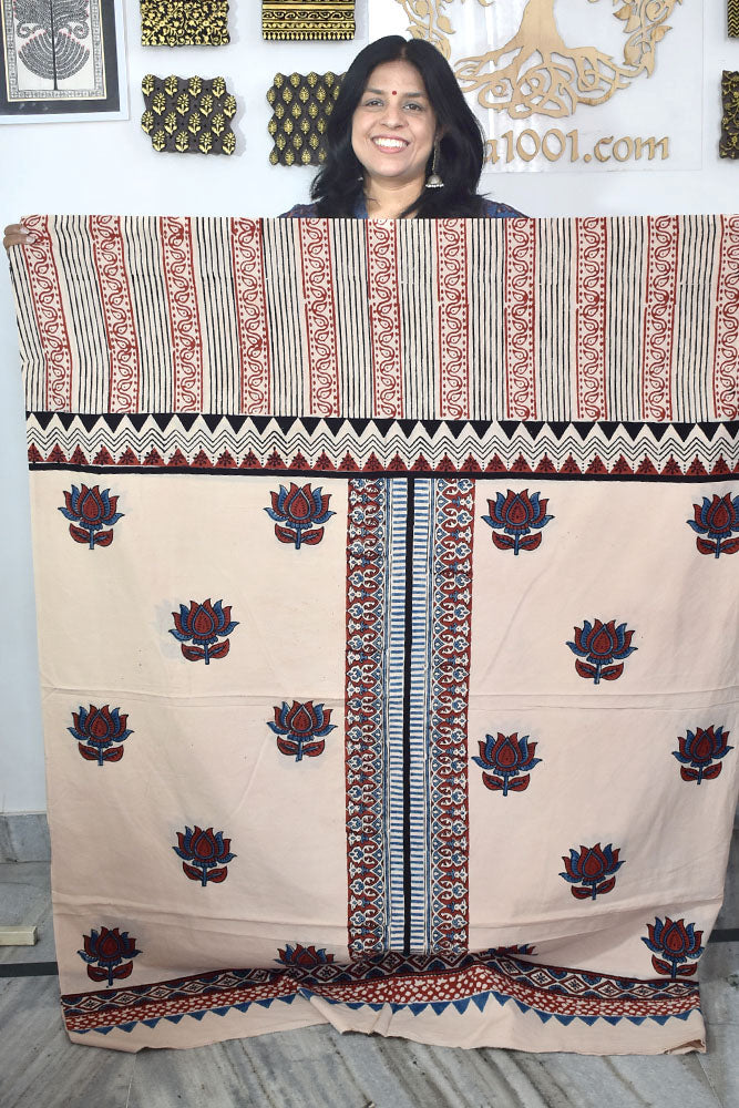 Designer Ajrakh cotton kurta/Kaftan fabrics