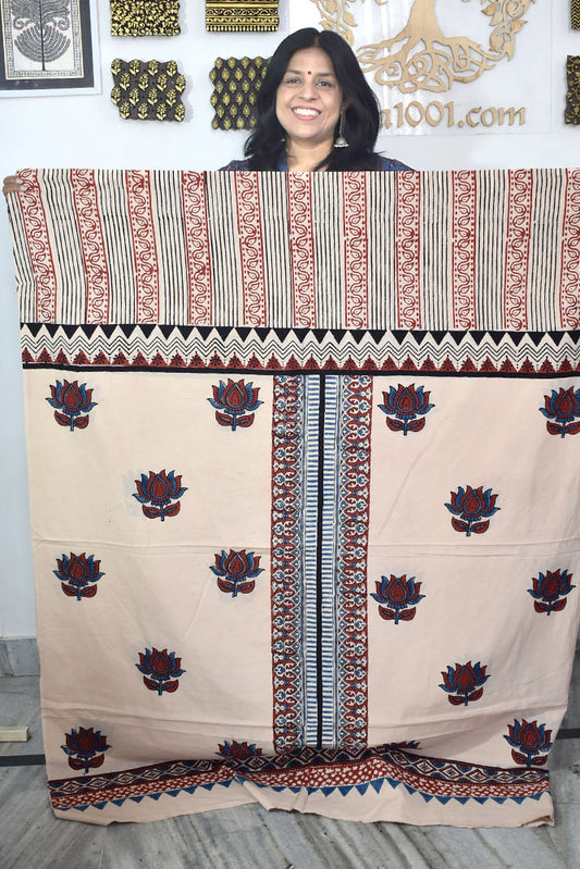 Designer Ajrakh cotton kurta/Kaftan fabrics