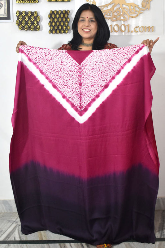 Hand crafted Nui Shibori Tie & Dye Modal Silk Fabric - 2.5 mtrs