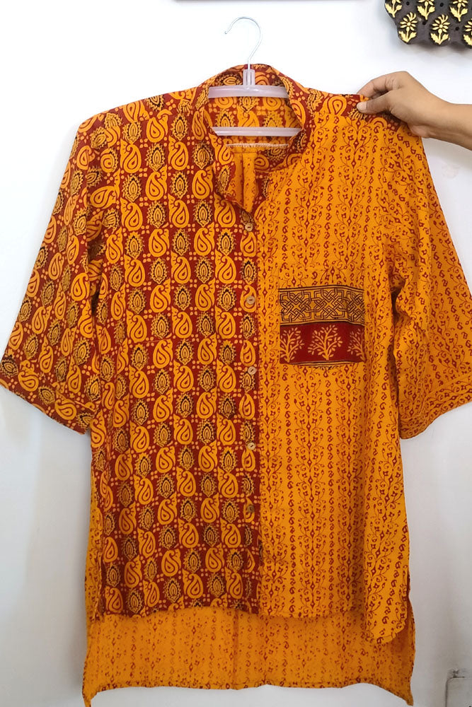 Beautiful Hand Block Printed Bagh cotton Short kurta/Top