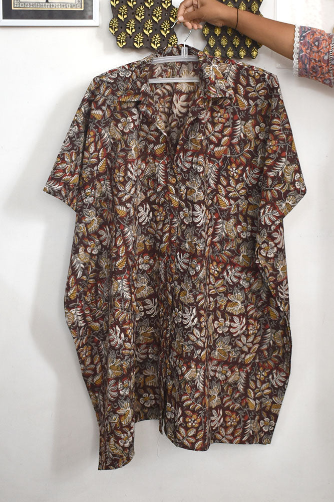 Bagh Hand Block Printed Kaftan, Free Size