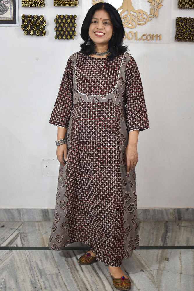 Beautiful Vanaspathi Ajrakh Cotton Kurta and pant set