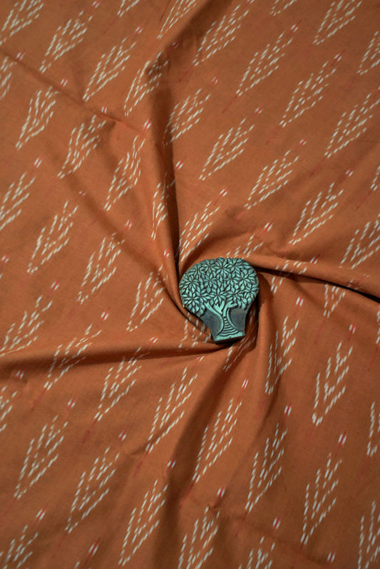 Multicolor Ikat Cotton Handloom 2.5mts Fabric