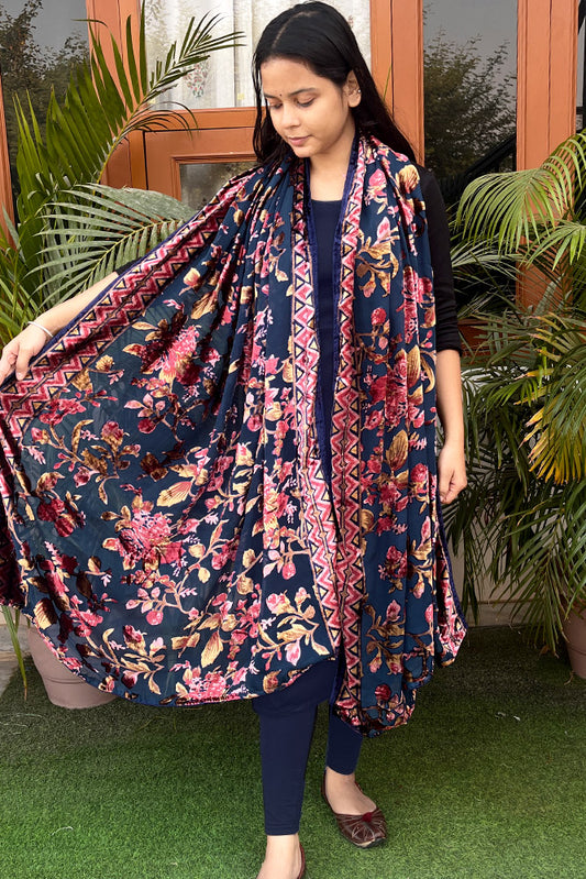 Velvet Brasso Dupattas on Georgette base