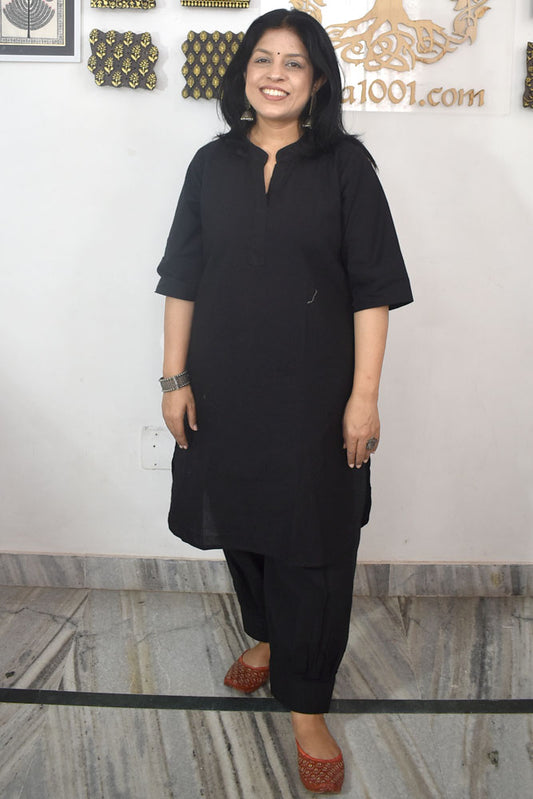 Beautiful Plain Cotton Set Kurta & Pant