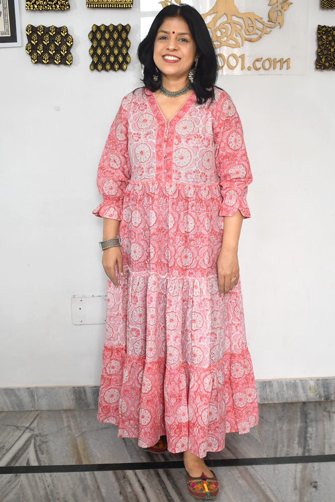 Beautiful Hand Block Printed Cotton Kurta  Size - 38, 40, 42, 44