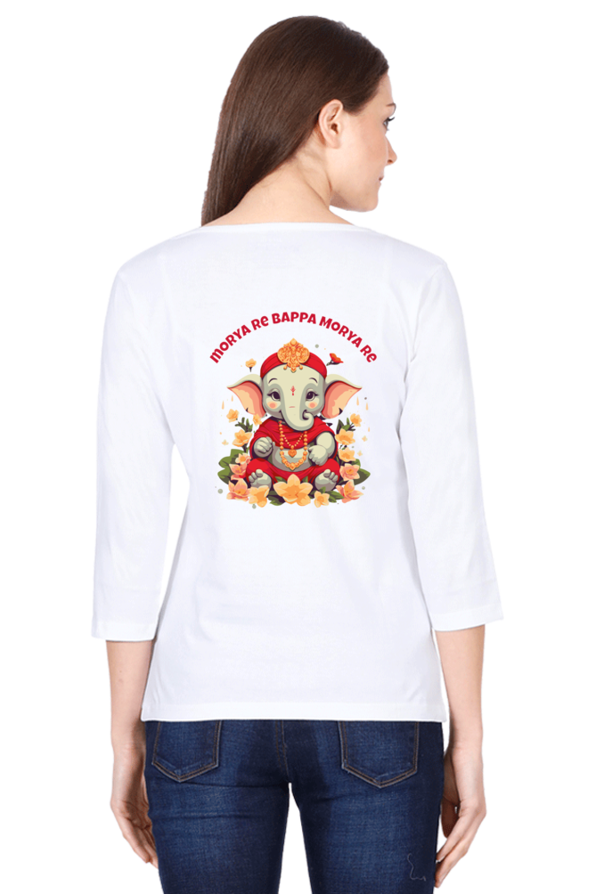 Morya Re Bappa Morya Re, Womens full sleeve T-Shirt