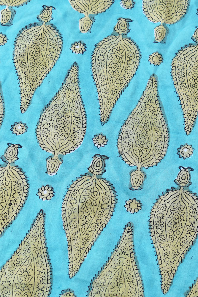 Block Printed Cotton Cut Fabric