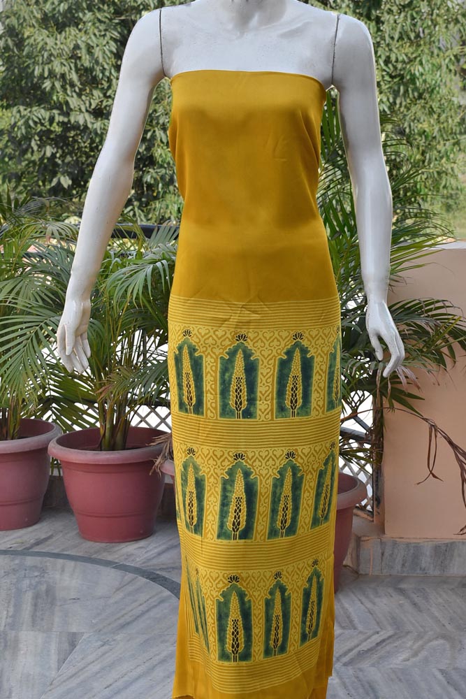 Elegant Ajrakh Modal Kurta and Dupatta Set with placement design & tassels