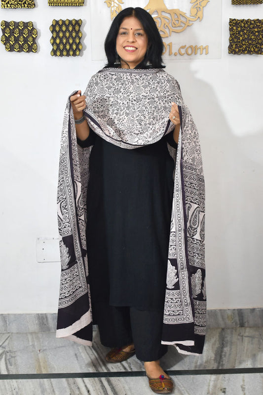 Bagh Hand Block Printed Cotton Dupatta