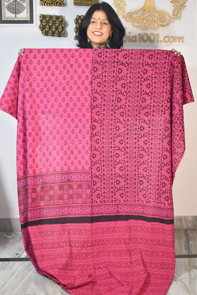 Bagh Hand Block Printed Cotton Kurta Fabric