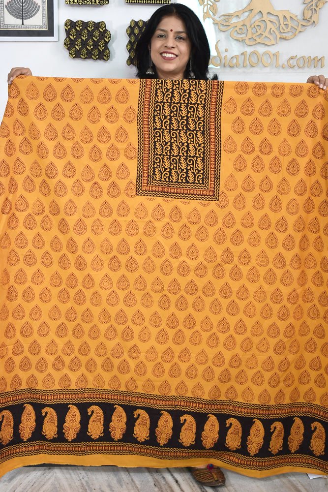 Bagh Hand Block Printed Cotton Kurta Fabric