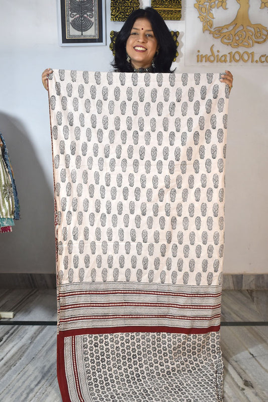 Bagh Hand Block Printed Cotton Kurta Fabric