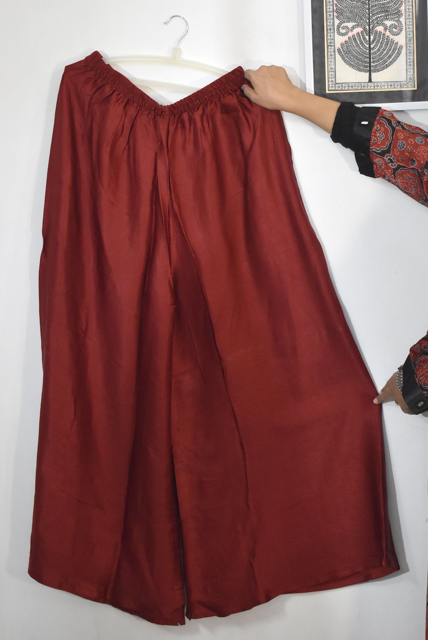Elegant modal palazzo - Maroon