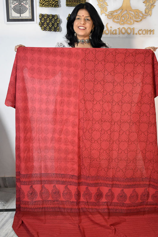 Bagh Hand Block Printed Cotton Kurta Fabric