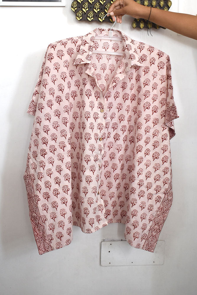 Bagh Hand Block Printed Kaftan, Free Size