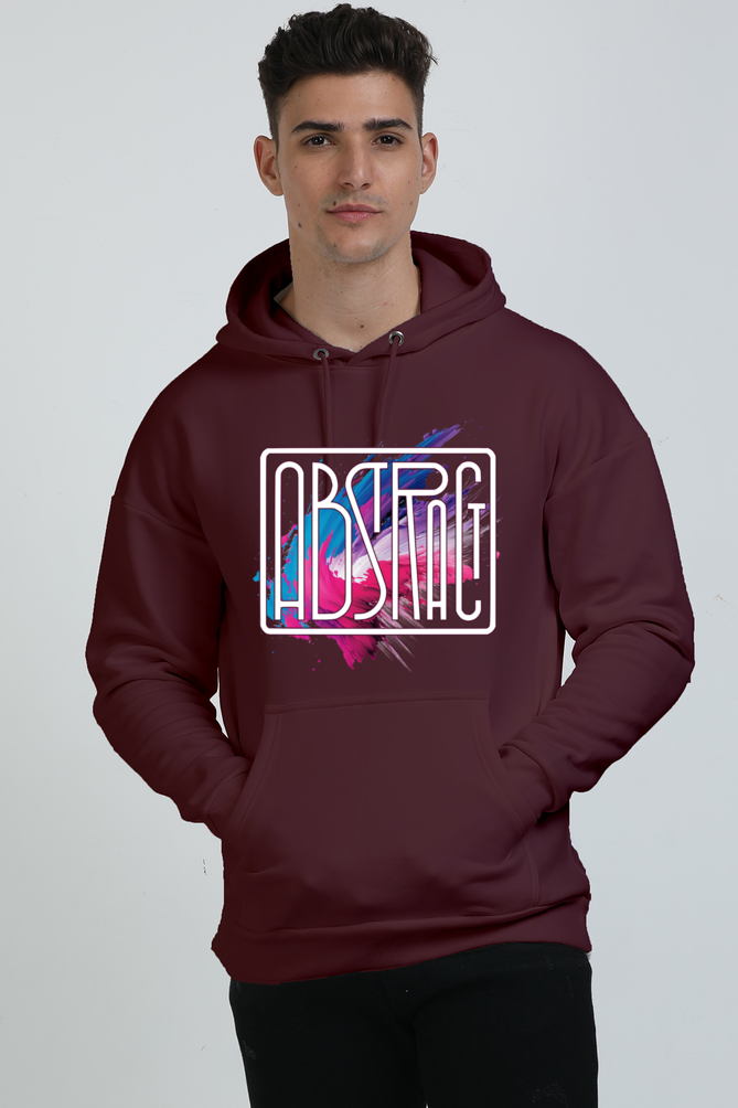 Winter wear : Abstract, Unisex oversized Hooded Sweatshirt 400 GSM