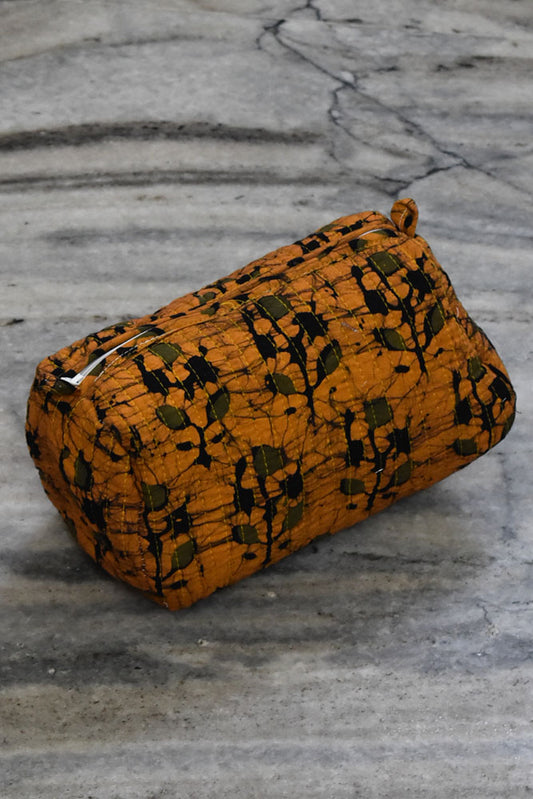 HANDCRAFTED QUILTED pouch fabric