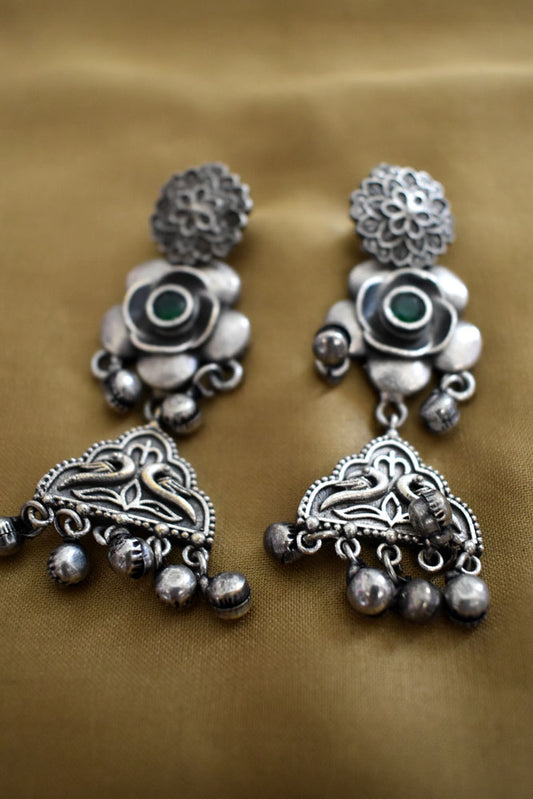 Elegant Antique finish German silver Earring