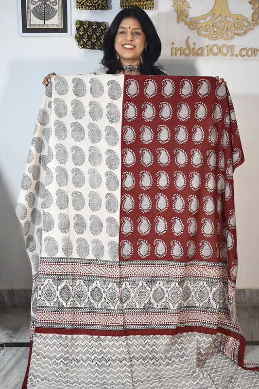 Bagh Hand Block Printed Cotton Kurta Fabric