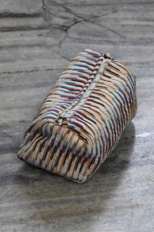 HANDCRAFTED QUILTED pouch fabric