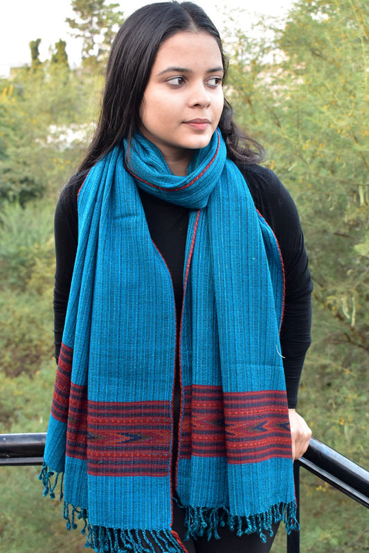 Elegant & Soft, Versatile Handwoven Himalayan Pure Wool Stole / Shawl