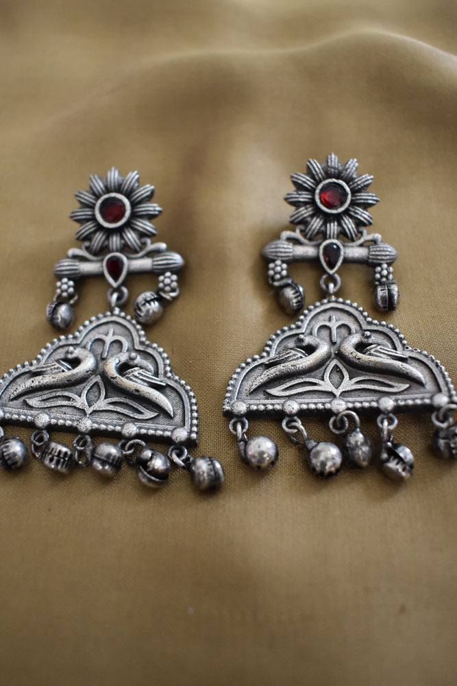 Elegant Antique finish German silver Earring