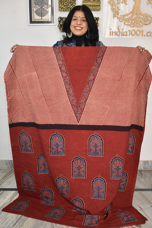 Designer Ajrakh cotton kurta/Kaftan fabrics