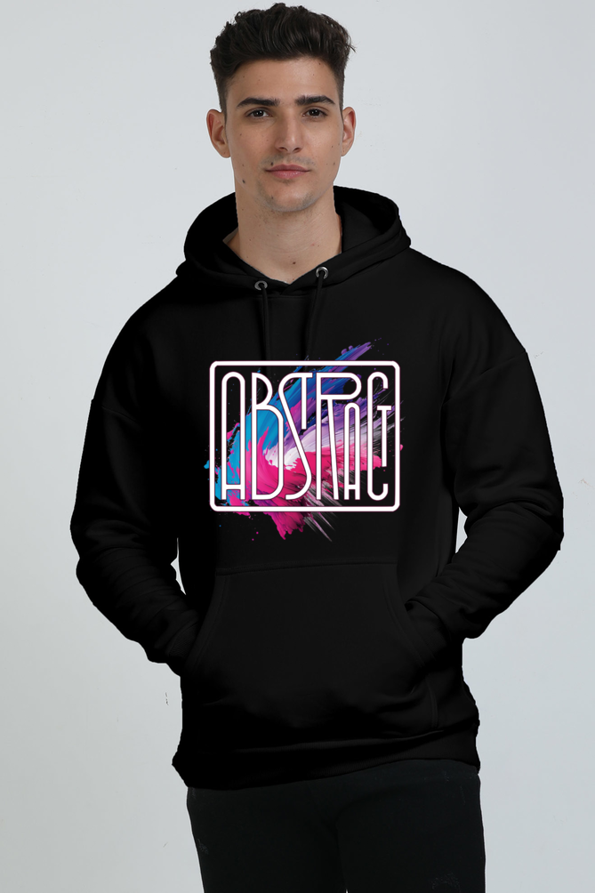 Winter wear : Abstract, Unisex oversized Hooded Sweatshirt 400 GSM