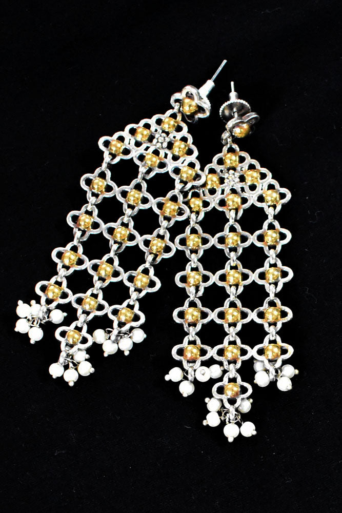 Elegant Antique finish German silver Earring