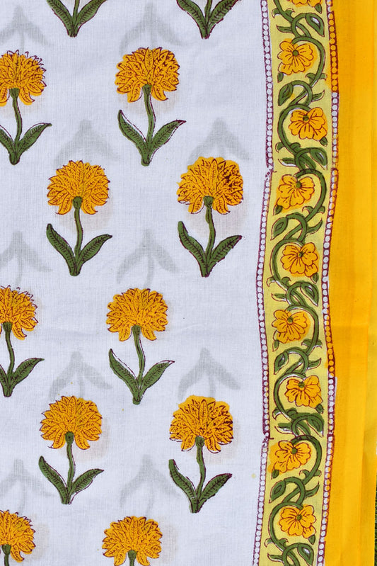 Rachna (रचना ) - 5 mtr cut for Co-ord Sets / Suits - Hand Block Printed Running Soft Cotton Fabric
