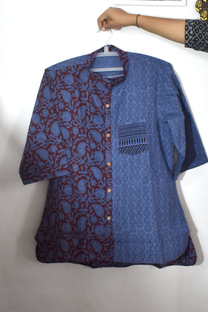 Beautiful Hand Block Printed Bagh cotton Short kurta/Top