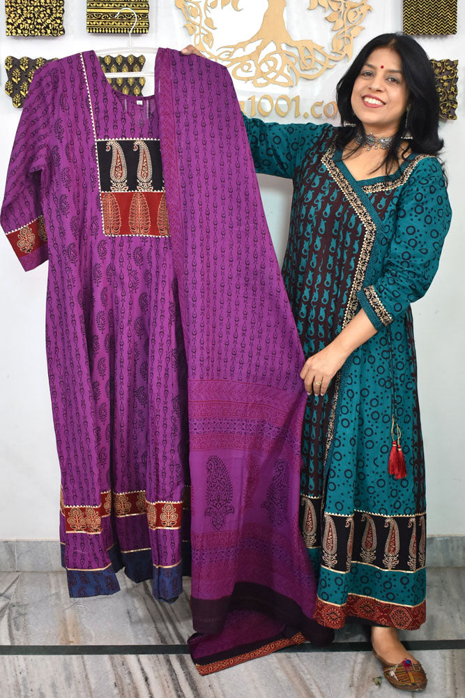 Bagh Anarkali Kurta and dupatta set - size 42