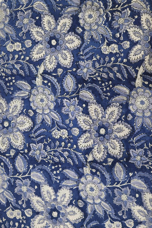 5 mtr cut for Co-ord Sets / Suits - Hand Block Printed Running Soft Cotton Fabric