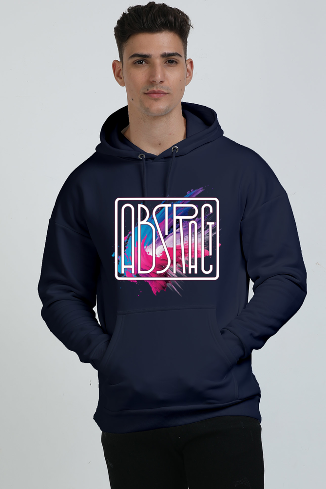 Winter wear : Abstract, Unisex oversized Hooded Sweatshirt 400 GSM