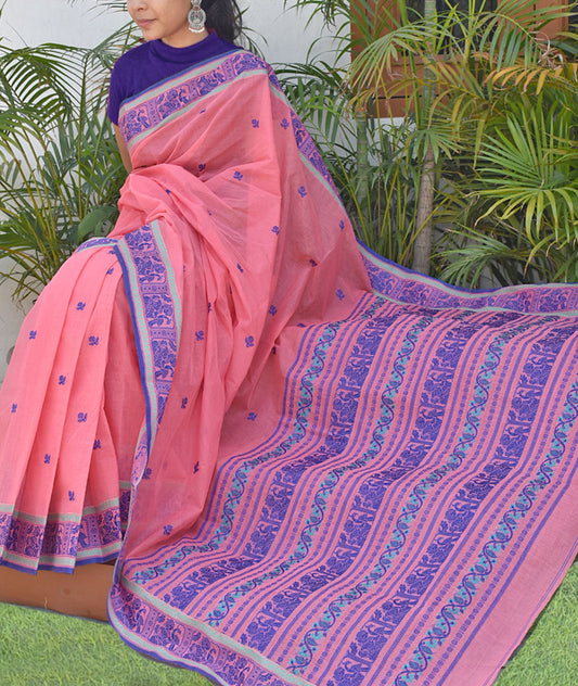 Beautiful Handcrafted Baluchari Cotton saree