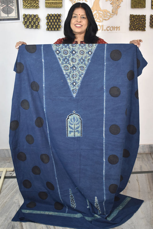 Designer Ajrakh cotton kurta/Kaftan fabrics