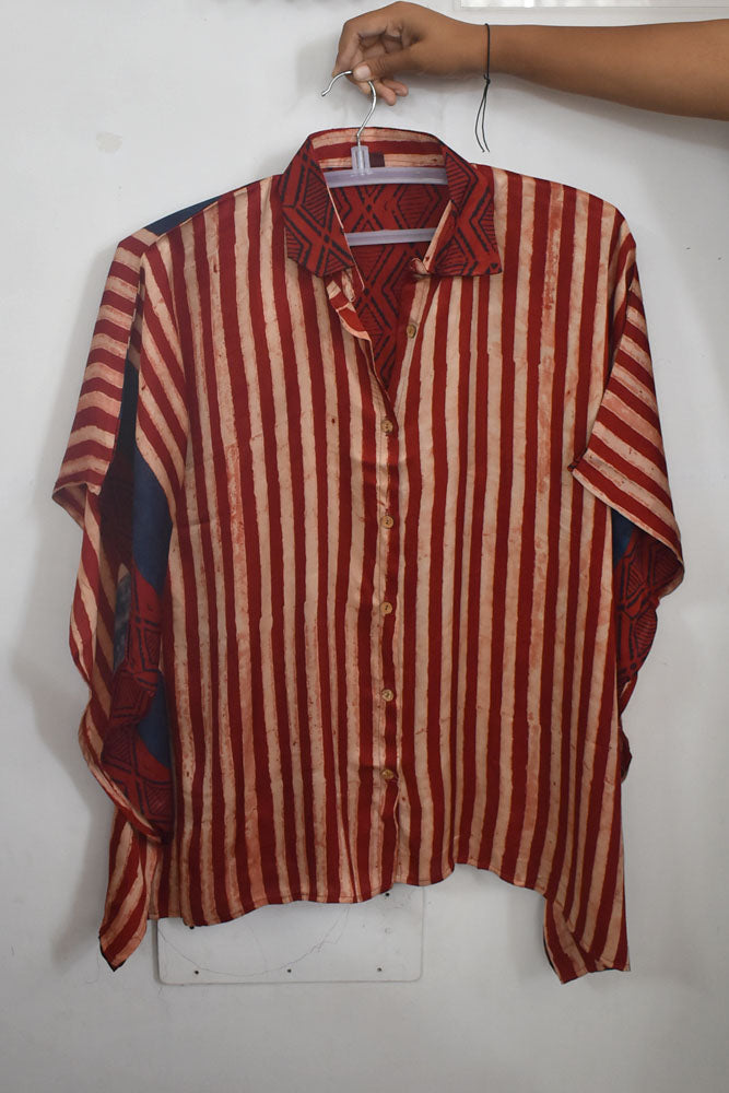Beautiful Ajrakh Modal Silk Kaftan - 38 - 44