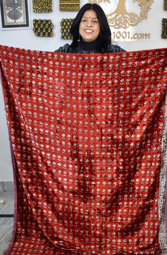 Bagh Velvet kurta fabric