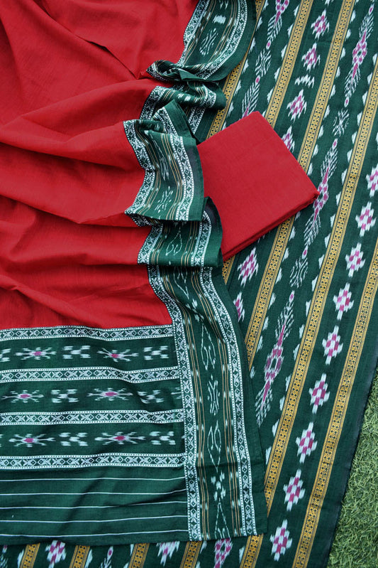 Handwoven Orissa ikkat Cotton suit