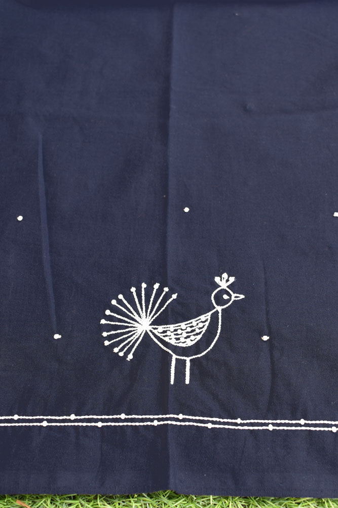 Hand embroidered cotton blouse Fabric